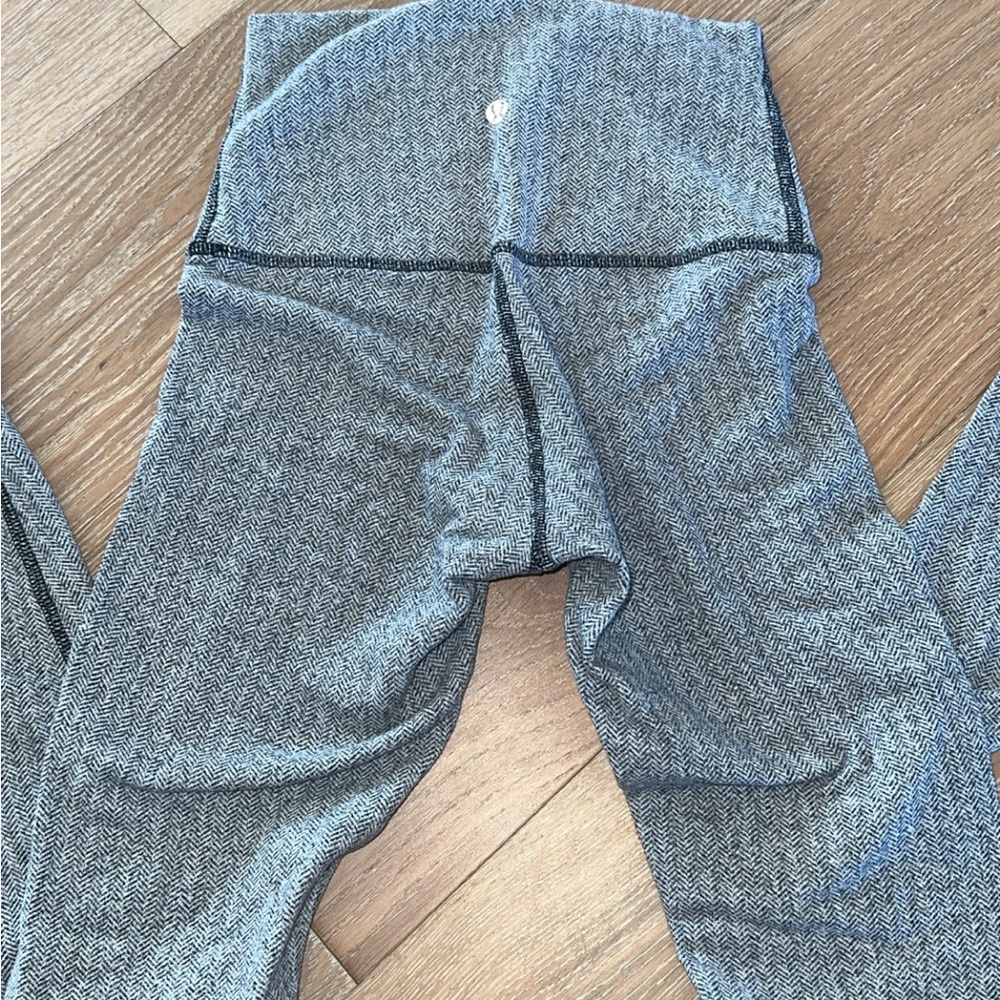 lululemon athletica Gray Patterned Leggings